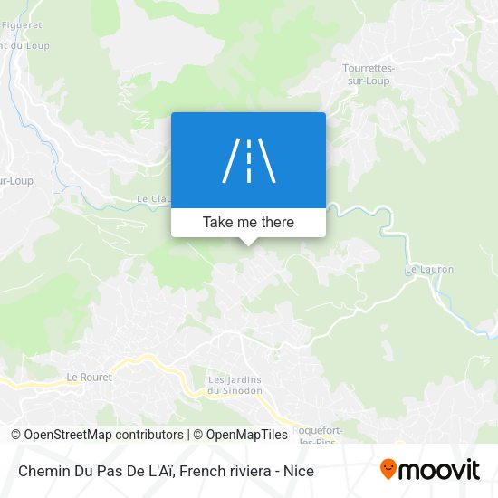 Chemin Du Pas De L'Aï map