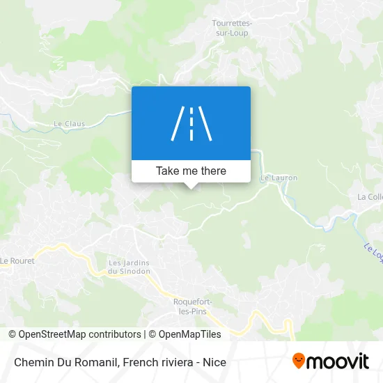 Chemin Du Romanil map