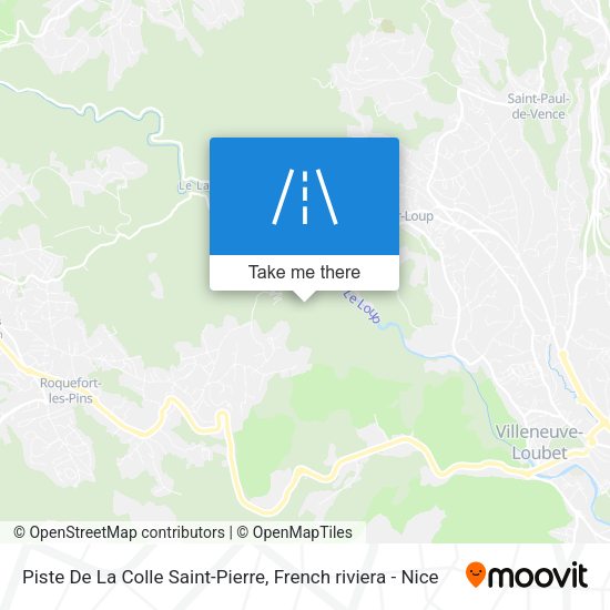 Piste De La Colle Saint-Pierre map