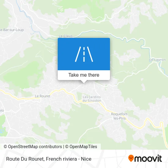 Route Du Rouret map