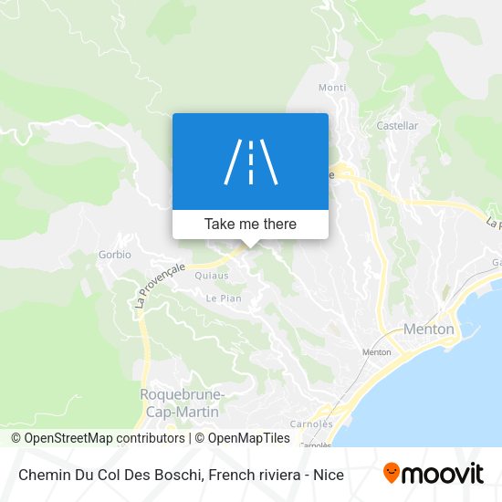 Chemin Du Col Des Boschi map