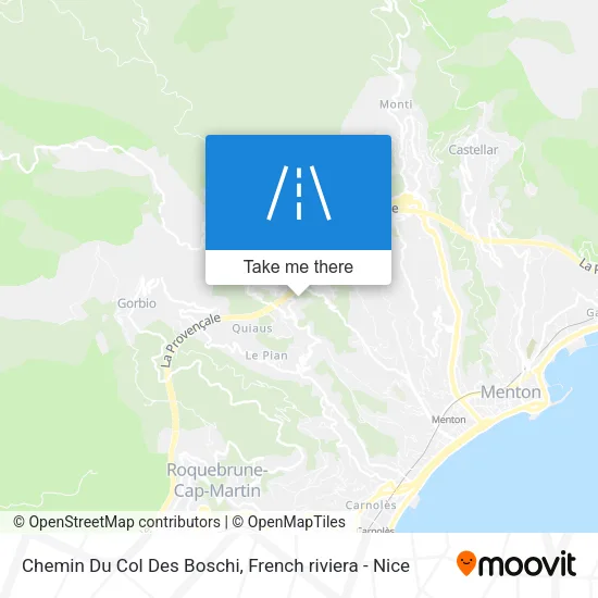 Chemin Du Col Des Boschi map