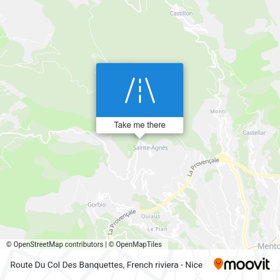 Route Du Col Des Banquettes map