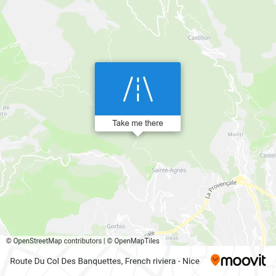 Route Du Col Des Banquettes map