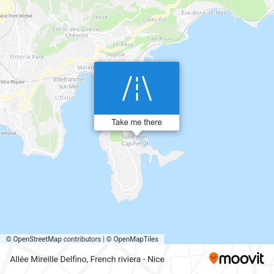 Allée Mireille Delfino map