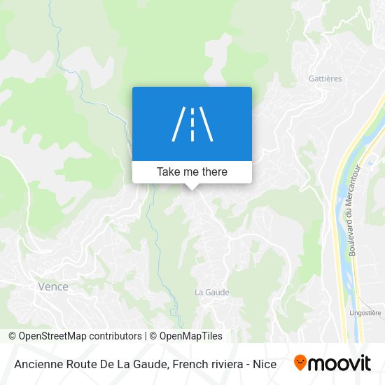 Ancienne Route De La Gaude map