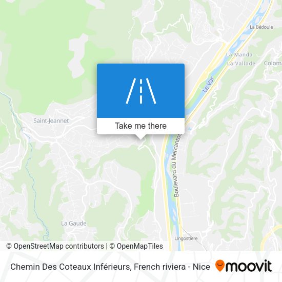 Chemin Des Coteaux Inférieurs map