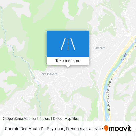 Chemin Des Hauts Du Peyrouas map