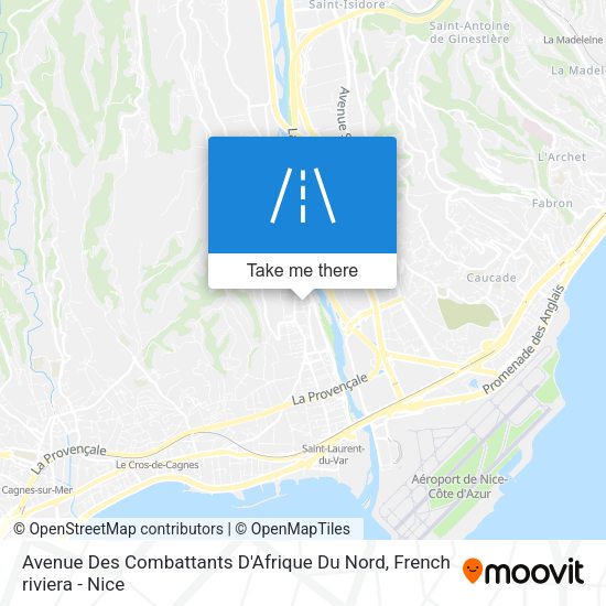 Avenue Des Combattants D'Afrique Du Nord map