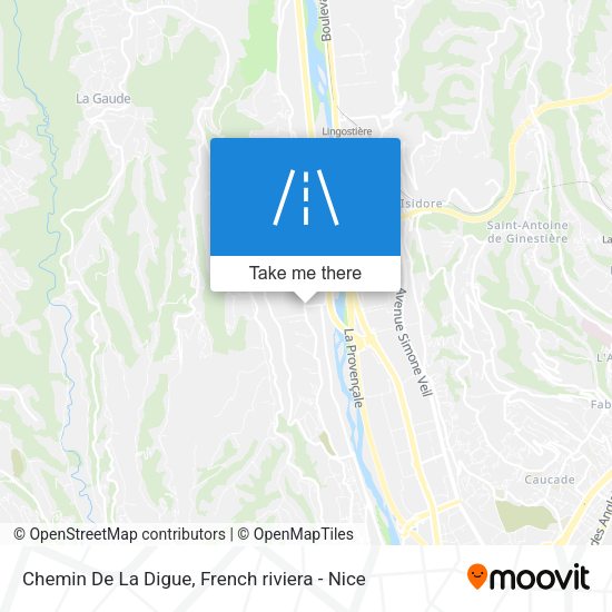 Chemin De La Digue map