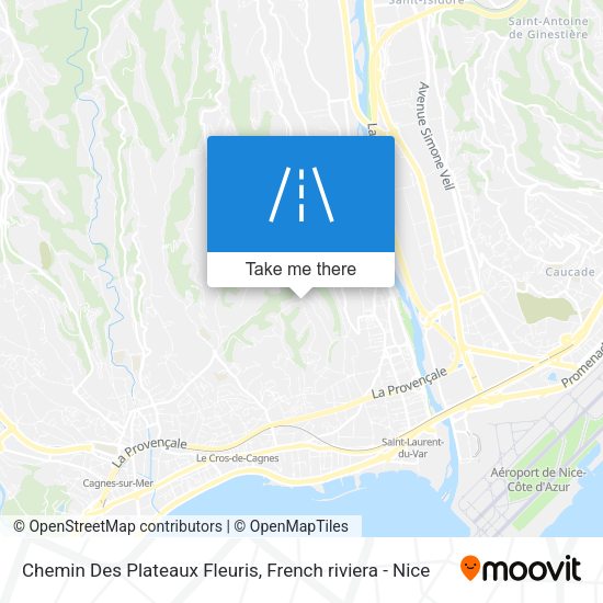 Chemin Des Plateaux Fleuris map