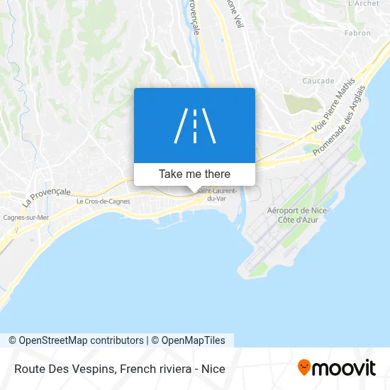 Route Des Vespins map