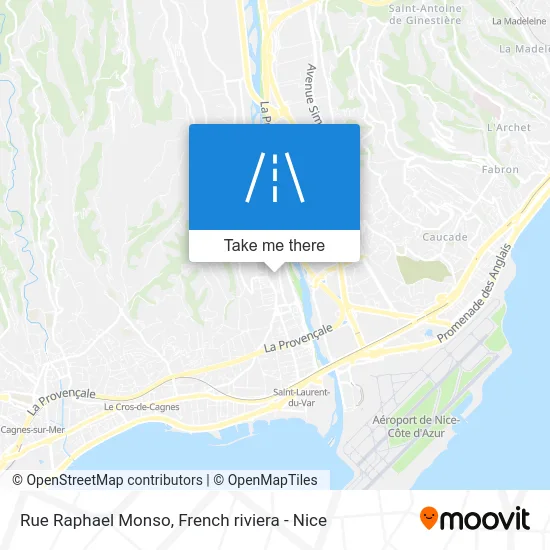 Rue Raphael Monso map