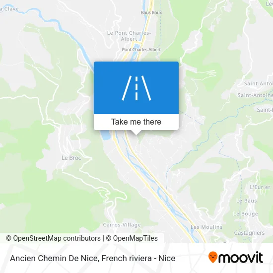 Ancien Chemin De Nice map