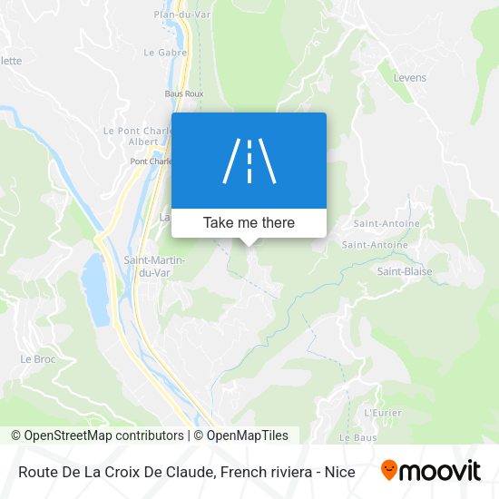 Route De La Croix De Claude map