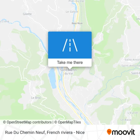 Mapa Rue Du Chemin Neuf