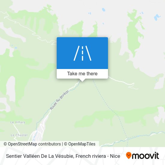 Sentier Valléen De La Vésubie map