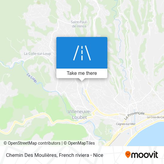 Chemin Des Moulières map