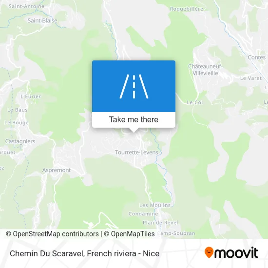 Chemin Du Scaravel map