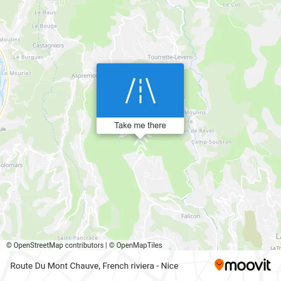 Route Du Mont Chauve map