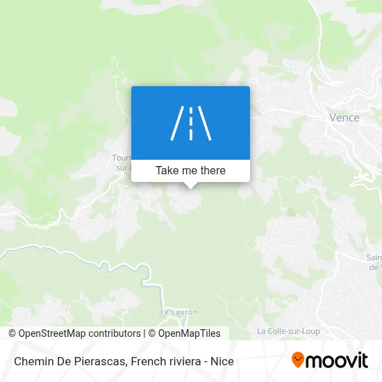 Chemin De Pierascas map