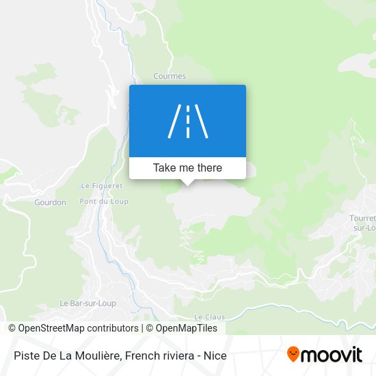 Piste De La Moulière map