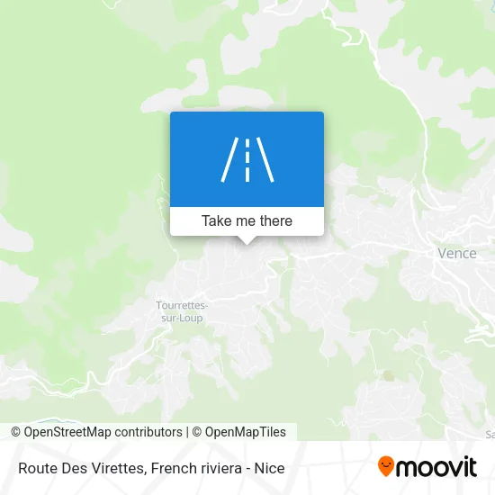 Route Des Virettes map