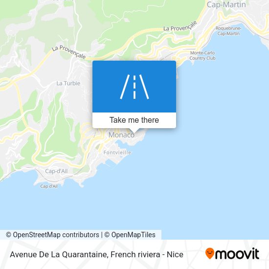 Avenue De La Quarantaine map