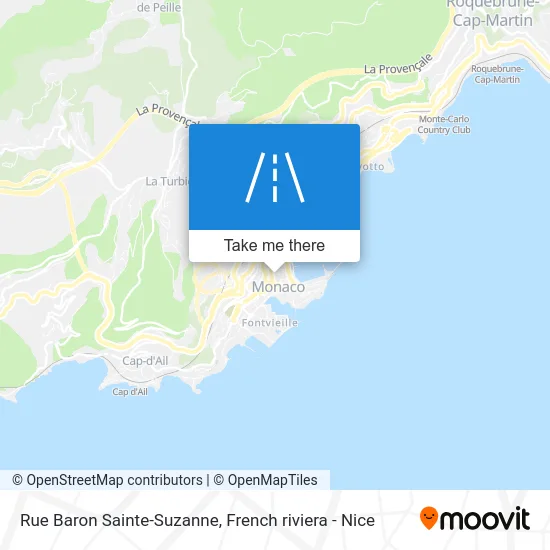 Rue Baron Sainte-Suzanne map