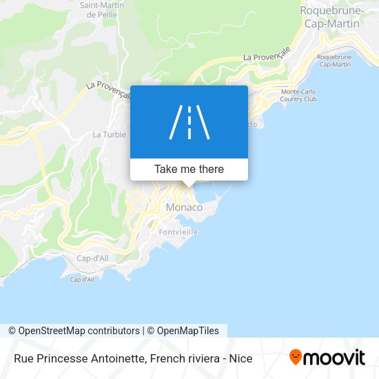 Rue Princesse Antoinette map