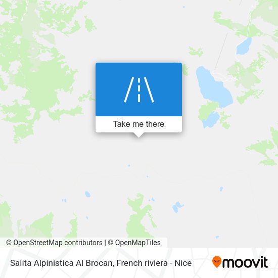 Salita Alpinistica Al Brocan map