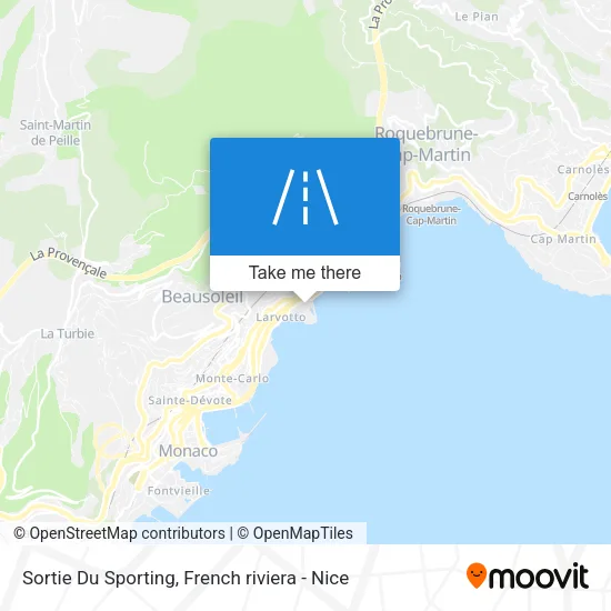 Sortie Du Sporting map
