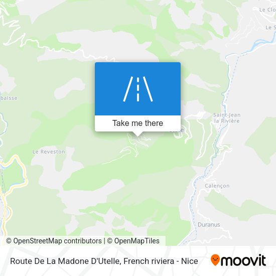Route De La Madone D'Utelle map