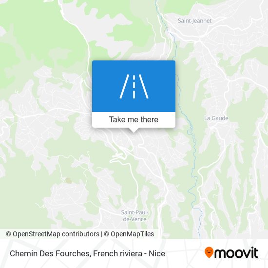 Chemin Des Fourches map