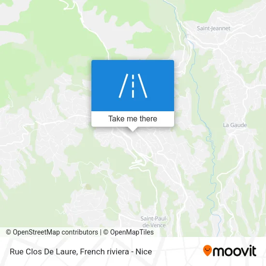 Rue Clos De Laure map