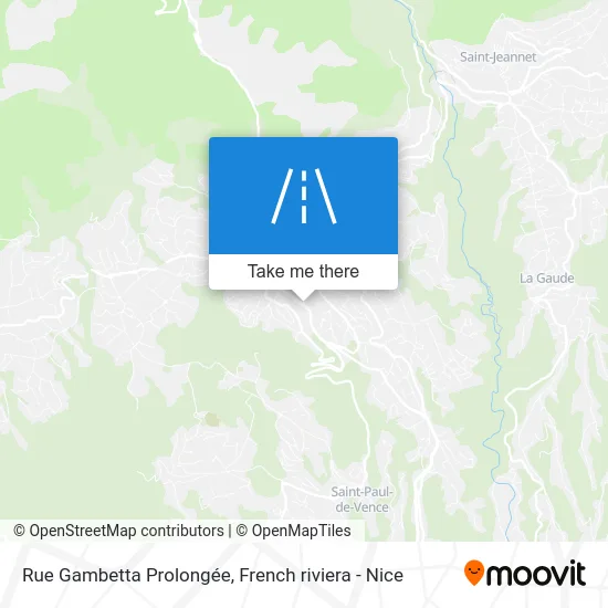 Rue Gambetta Prolongée map