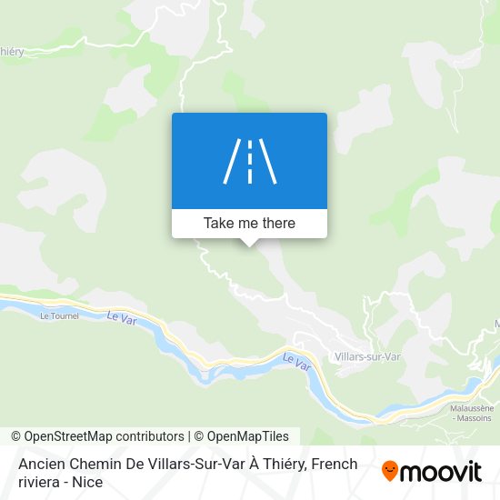 Ancien Chemin De Villars-Sur-Var À Thiéry map