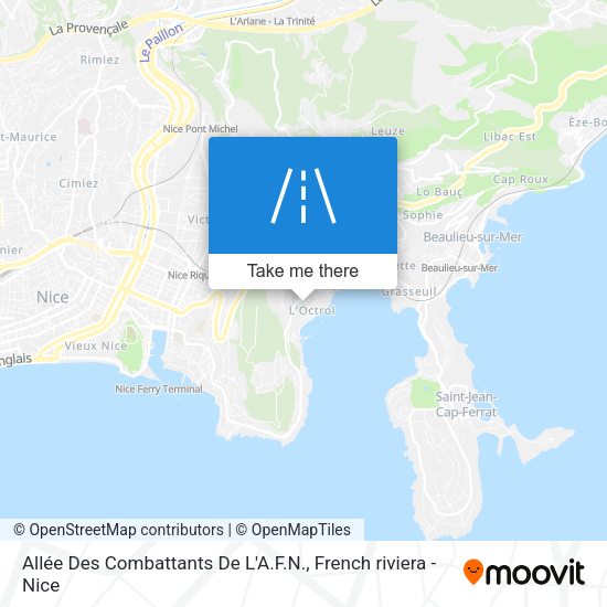 Allée Des Combattants De L'A.F.N. map