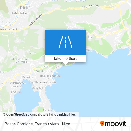 Basse Corniche map