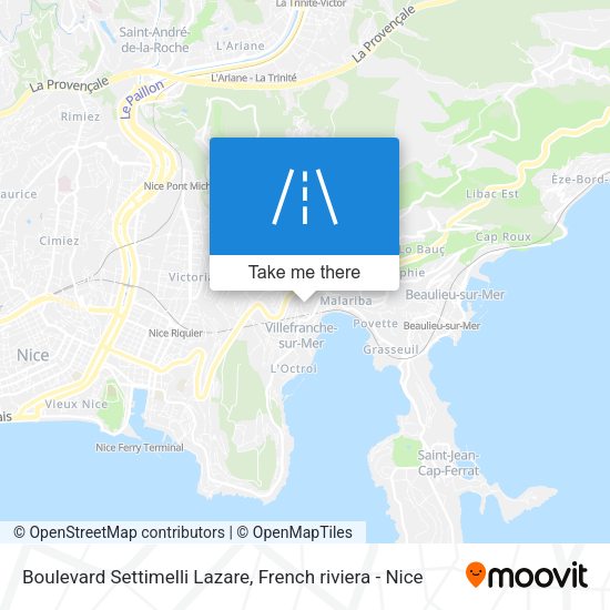 Boulevard Settimelli Lazare map