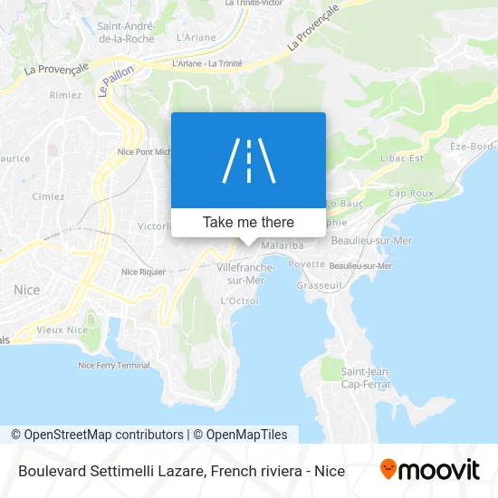 Boulevard Settimelli Lazare map