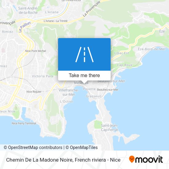 Chemin De La Madone Noire map