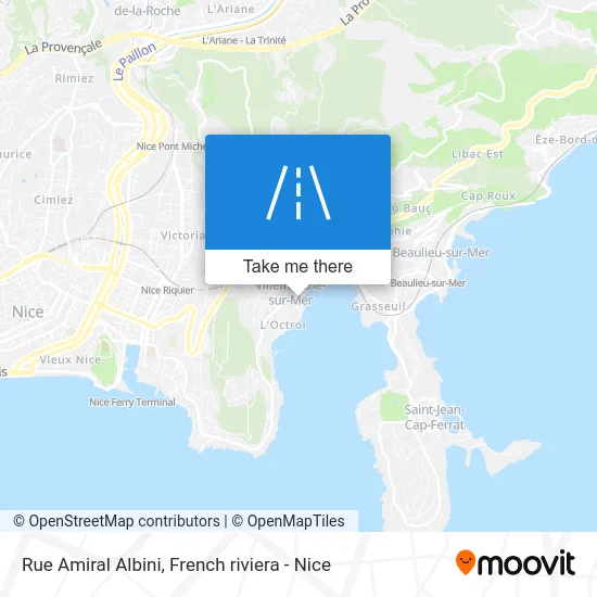 Rue Amiral Albini map