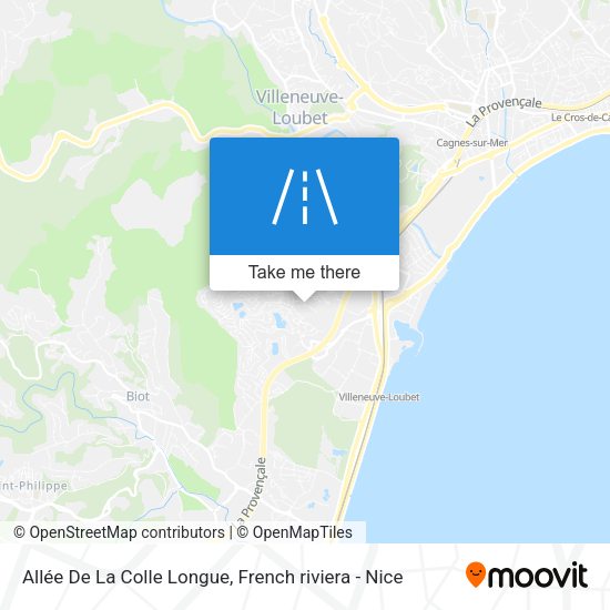 Allée De La Colle Longue map