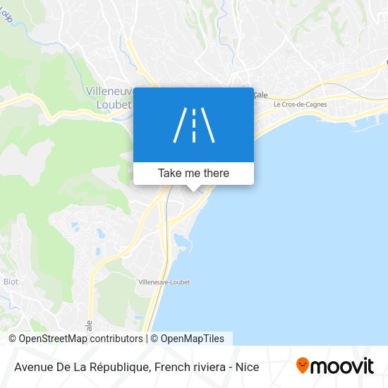 Avenue De La République map