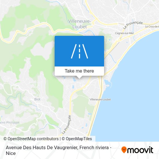 Avenue Des Hauts De Vaugrenier map