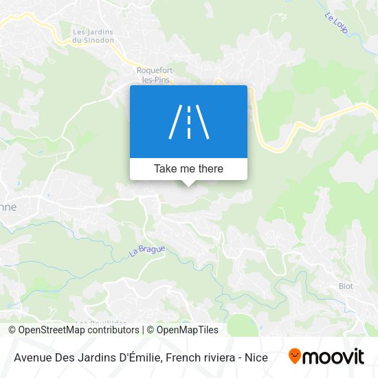 Avenue Des Jardins D'Émilie map