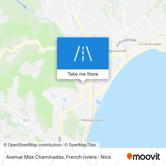 Avenue Max Chaminadas map