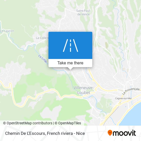 Chemin De L'Escours map