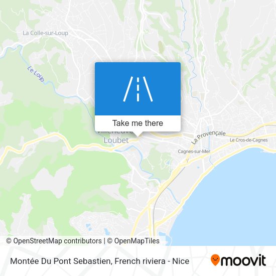 Montée Du Pont Sebastien map